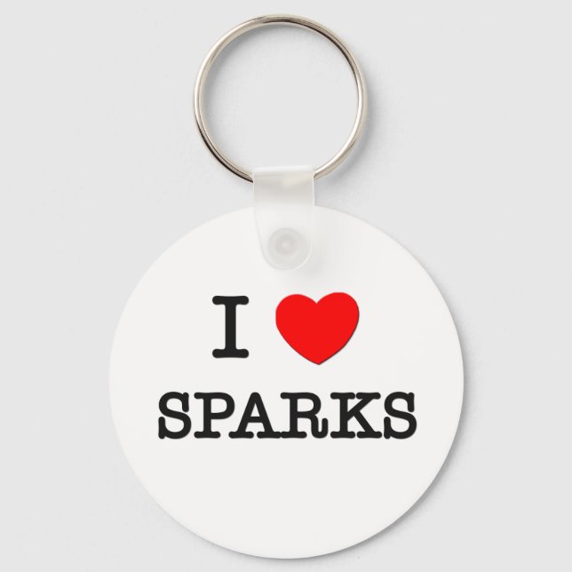 I Love Sparks Key Ring (Front)