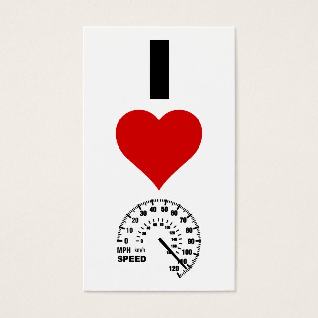 I Love Speed (Vertical) (Front)
