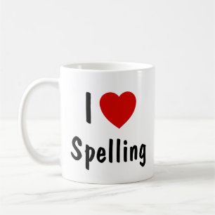 I Love Spelling Coffee Mug