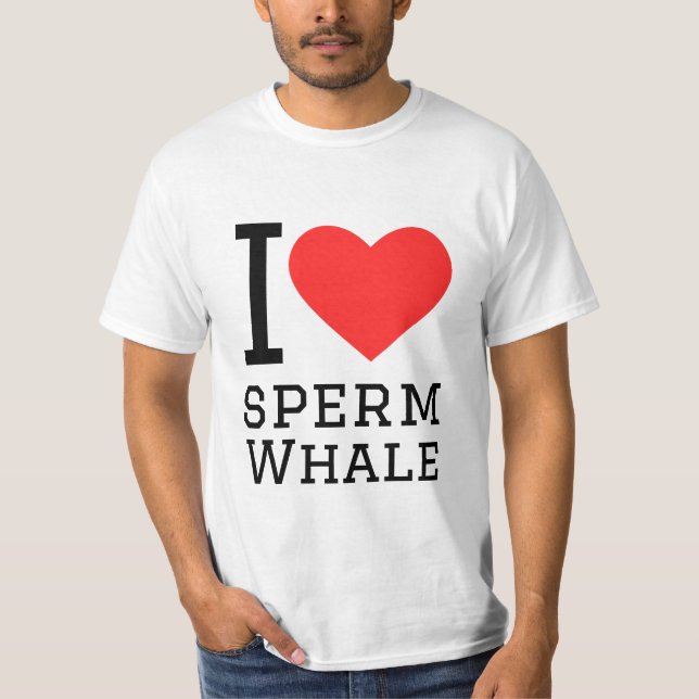 I love sperm whale T-Shirt (Front)