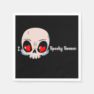 I Love Spooky Season Napkin