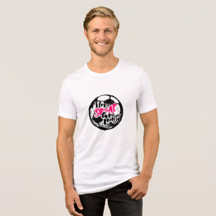 I Love Sport Champions Typography Design Tri-Blend Shirt