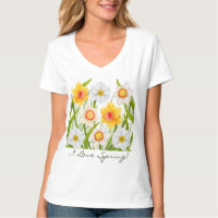 I Love Spring Daffodil T-Shirt