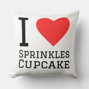 I love sprinkles cupcake cushion