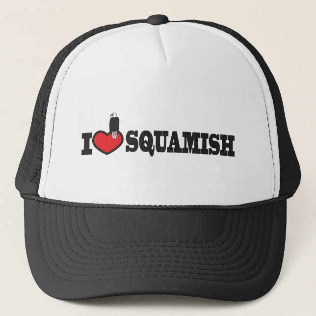 I Love Squamish Trucker Hat (Front)