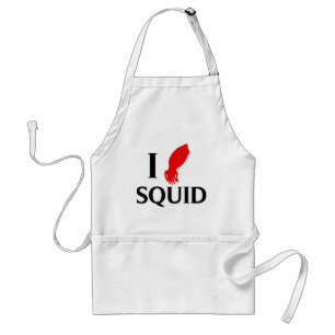 I Love Squid Standard Apron