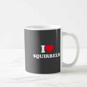 I Love Squirrels Heart Animal Lover Coffee Mug