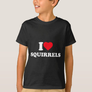 I Love Squirrels Heart Animal Lover T-Shirt