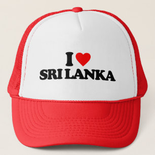 I LOVE SRI LANKA TRUCKER HAT