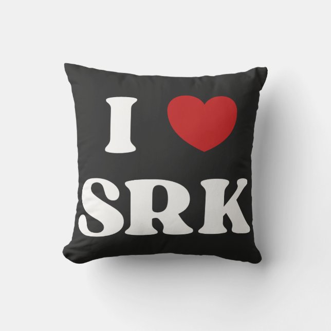 I love SRK - I Love Shahrukh Khan Cushion (Front)