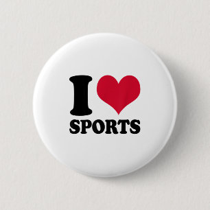 I Love Srts Fitness Motivation  6 Cm Round Badge