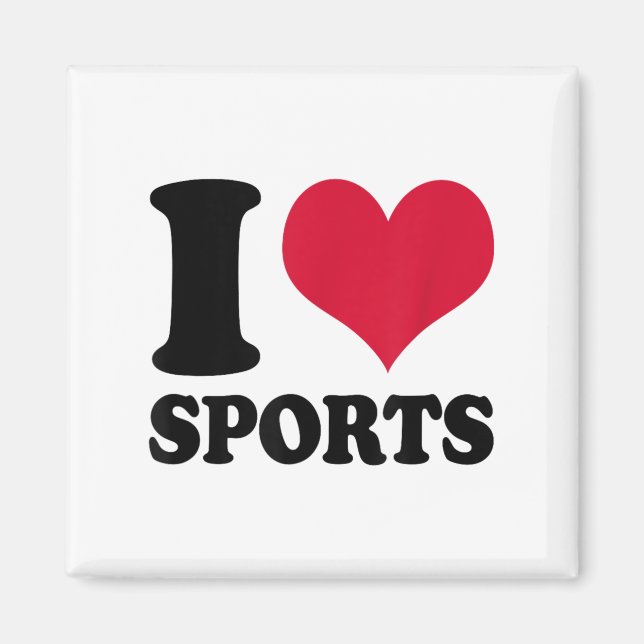 I Love Srts Fitness Motivation  Magnet (Front)