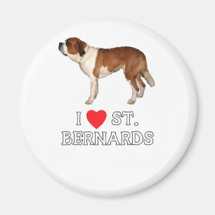 I Love St. Bernards Magnet