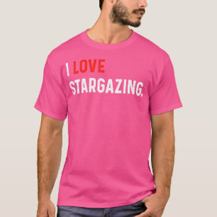 I Love Stargazing - Heart - Stars Space Telescope  T-Shirt