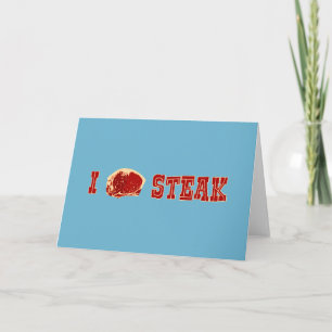 I Love Steak Card