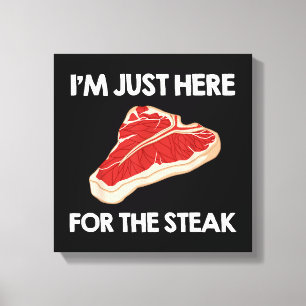 I Love Steak Gift Ribeye House Canvas Print