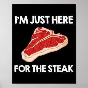 I Love Steak Gift Ribeye House Poster