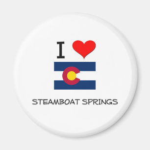 I Love STEAMBOAT SPRINGS Colorado Magnet