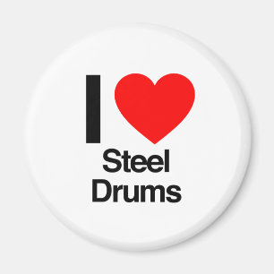 i love steel drums magnet