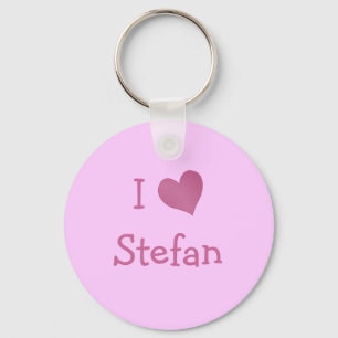 I Love Stefan Key Ring