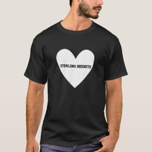 I Love Sterling Heights Michigan Tourist Mi Travel T-Shirt