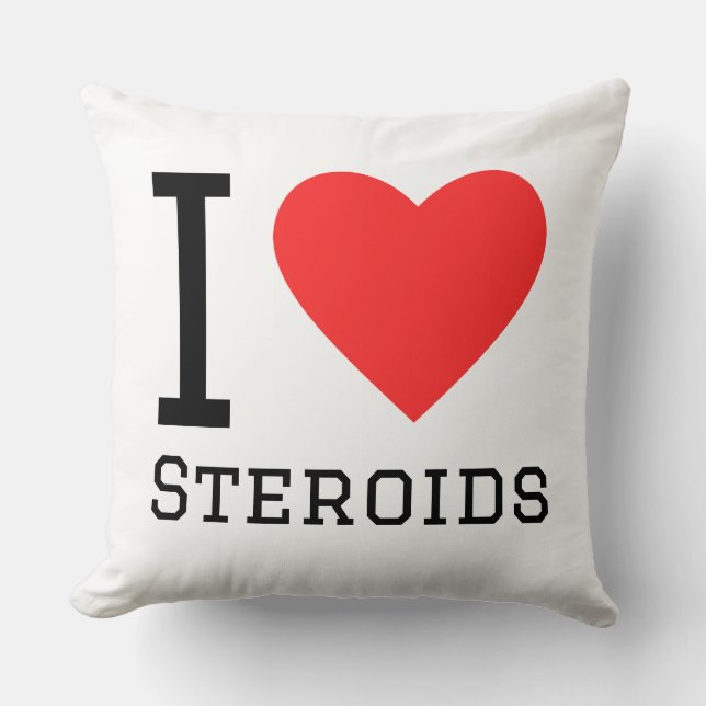 I love steroids cushion (Front)