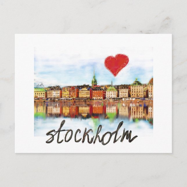 I love Stockholm Postcard (Front)