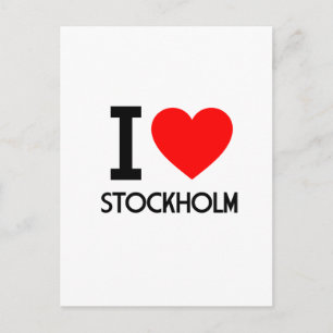 I Love Stockholm Postcard