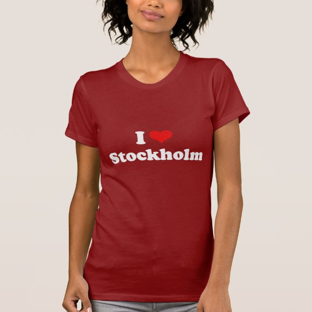 I Love Stockholm Tshirt White Tshirt (Front)