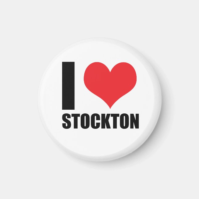 I love Stockton Magnet (Front)