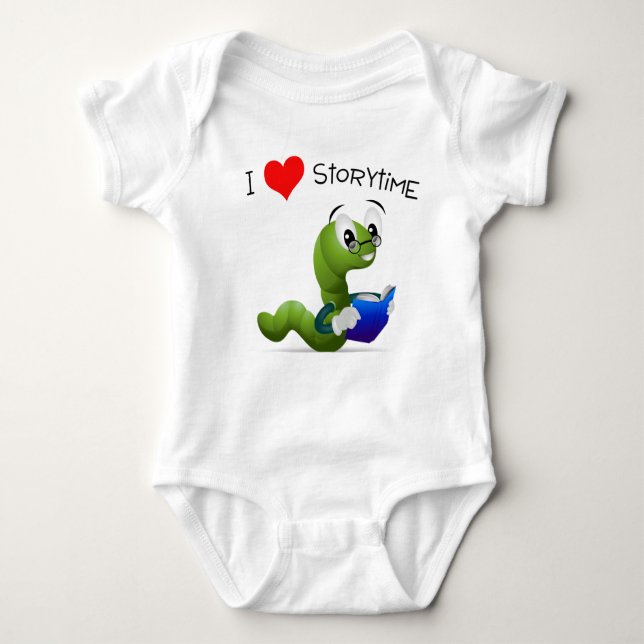 I Love Storytime Baby Bodysuit (Front)