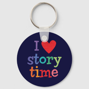 I Love Storytime T-Shirts & Gifts Key Ring