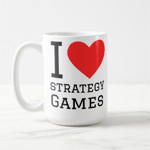 I love strategy games coffee mug