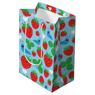 I Love Strawberries Seamless Pattern Medium Gift Bag