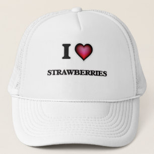 I Love Strawberries Trucker Hat