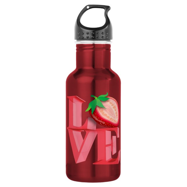 I LOVE STRAWBERRY 532 ML WATER BOTTLE (Front)