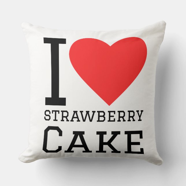 I love strawberry cake  cushion (Front)