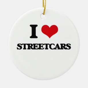 I love Streetcars Ceramic Tree Decoration