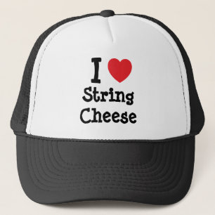 I love String Cheese heart T-Shirt Trucker Hat