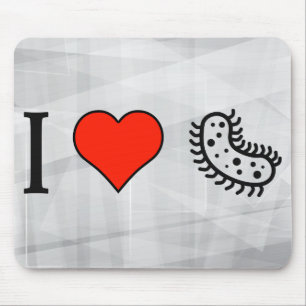 I Love Studying Bacteria Mouse Pad