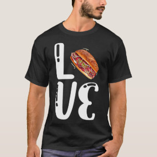I Love Sub Sandwiches  Funny Hoagie  Sandwich Day  T-Shirt