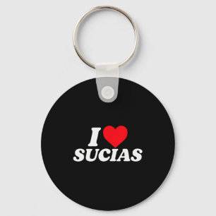 I Love Sucias I Heart Sucias Vintage Distressed Fu Key Ring