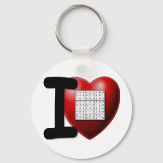 I Love Sudoku Key Ring