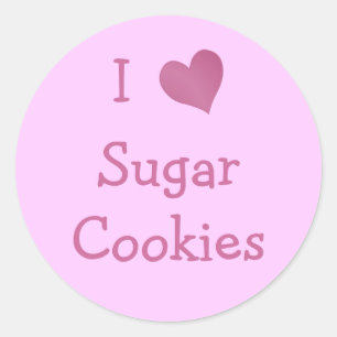 I Love Sugar Cookies Classic Round Sticker