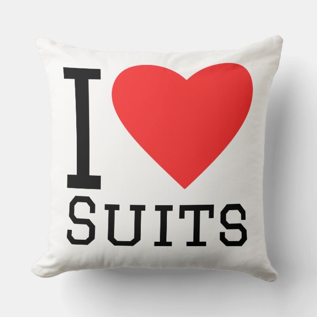 I love suits  cushion (Front)