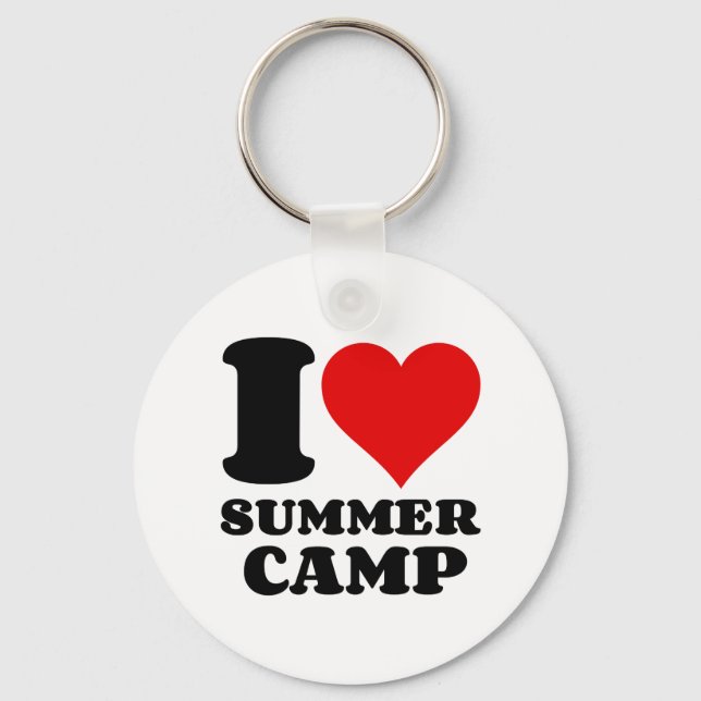 I LOVE SUMMER CAMP KEY RING (Front)