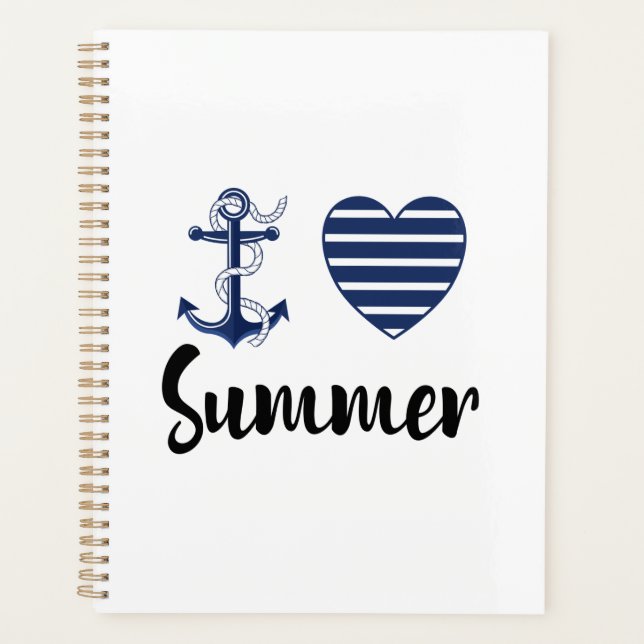 I Love Summer Notebook Planner (Front)