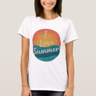 I Love Summer Women's Basic T-Shirt