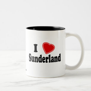 I Love Sunderland Two-Tone Coffee Mug