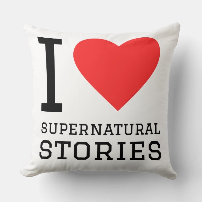 I love supernatural stories cushion (Front)